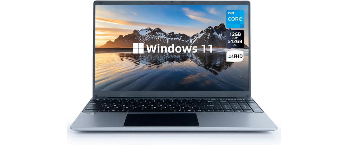 WOZIFAN 15.6 Inch Laptop Computer 6GB DDR4 256GB SSD 1920x1080 IPS Display  Win 11 Laptop Intel J4105 1.5Ghz(Up to 2.5Ghz) 4-Core Processor Notebook