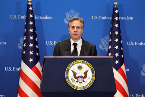 מזכיר המדינה האמריקאי אנתוני בלינקן ביקור בישראל 9.1.24, צילום: EPA/ABIR SULTAN