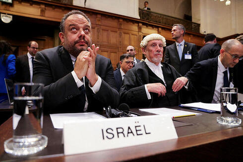 נציגי ישראל בבית הדין בהאג, צילום:  REUTERS/Thilo Schmuelgen
