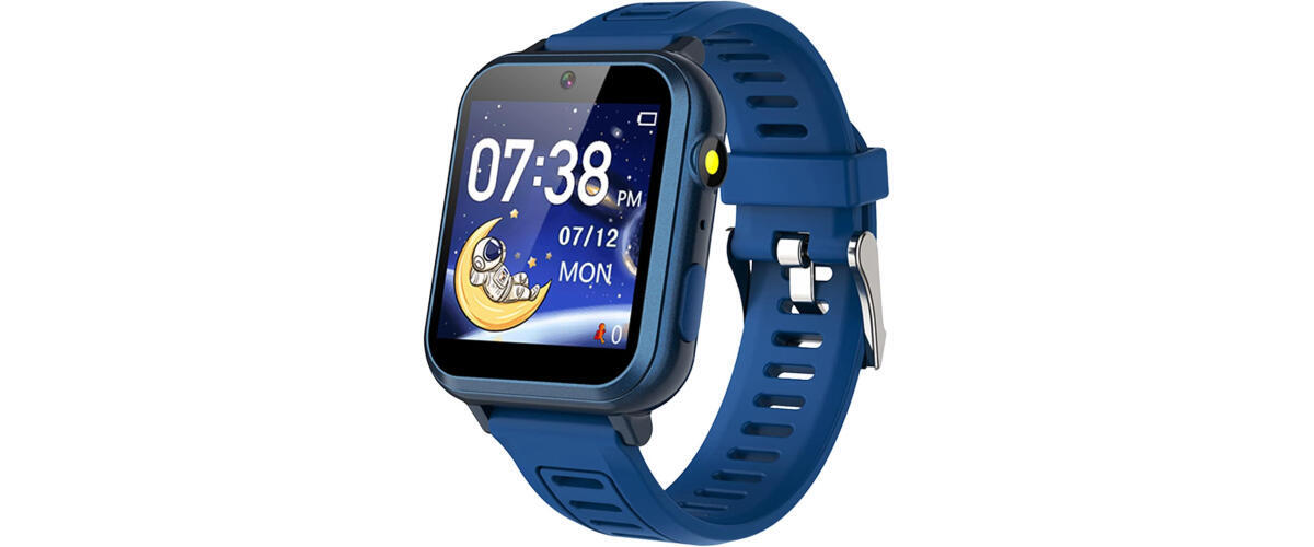 Children's black-blue 4G smart watch E10-2024 80GB with GPS and unrivaled  battery life