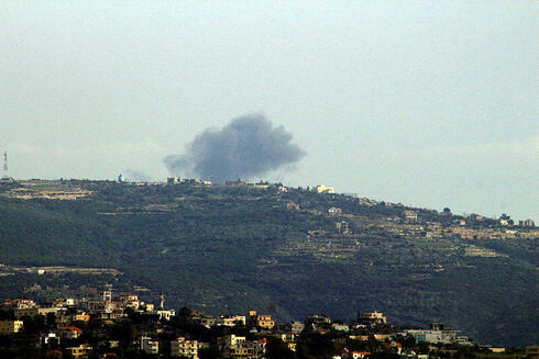 תקיפה של צה"ל בדרום לבנון, היום, צילום: KAWNAT HAJU / AFP