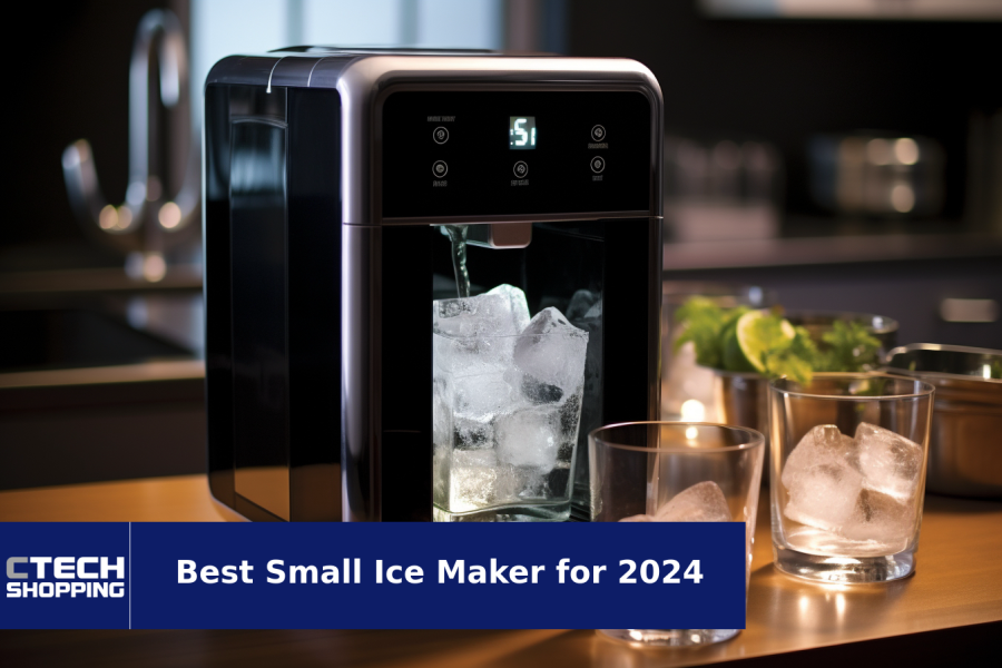 ZAFRO Countertop Portable Ice Maker with Self-Cleaning, 26Lbs/24Hrs, 9  Cubes Ready in 8 Mins, Compact, One-Click Operation with Ice Scoop/Basket  for