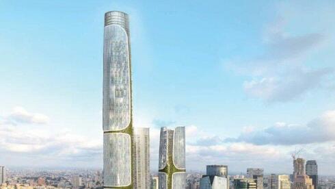 Vertical City visualization of the stock exchange complex in Ramat Gan 