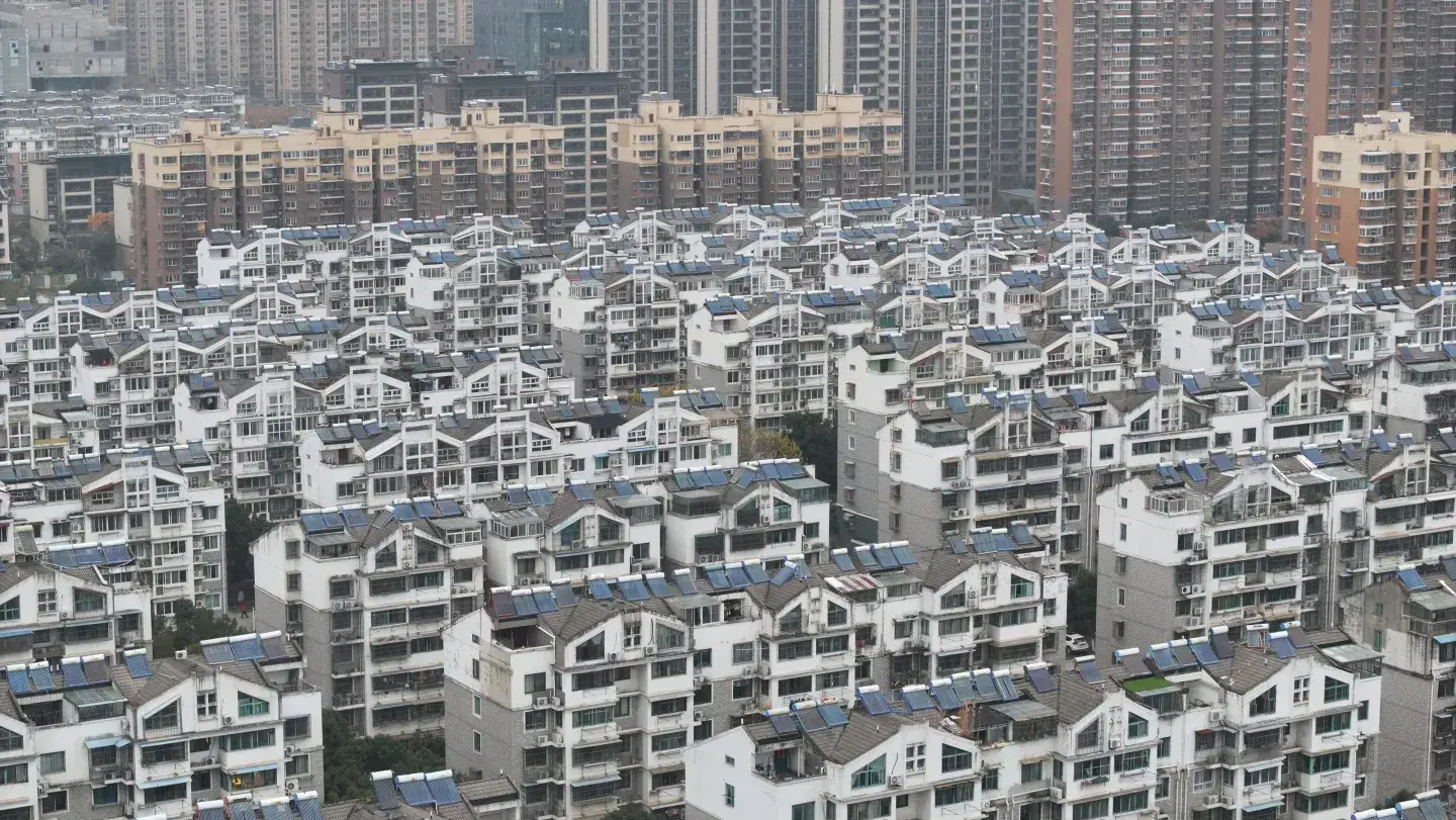 שיכונים בעיר נאנג'ינג במזרח סין משבר נדל"ן דירות