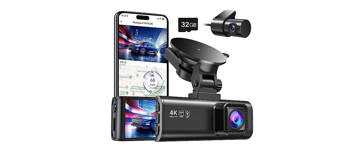 Rove R2-4K Dash Cam for Car - Built-in WiFi GPS Car Dashboard Camera  Recorder with UHD 2160P, 2.4 LCD Display, 150° Wide Angle, WDR, Night  Vision 