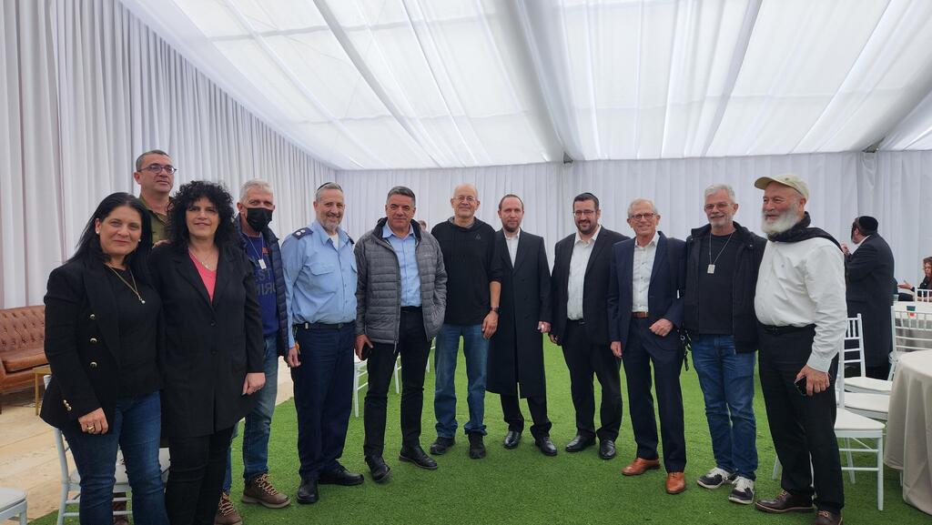 Kama-Tech members and partners  last week, including Moshe Friedman fourth from the right.
