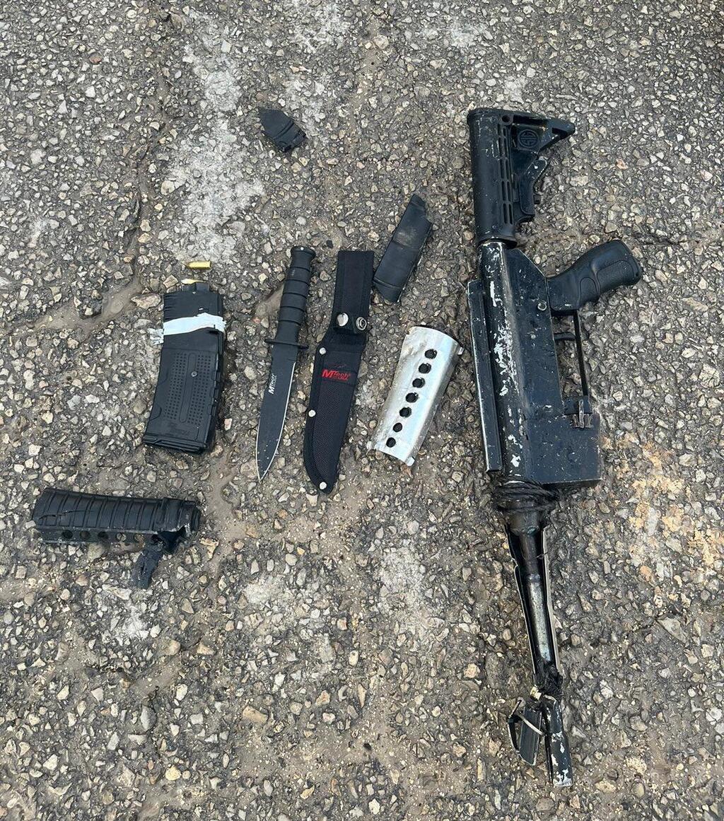 הנשק שנתפס בסמוך לכפר ענבתא