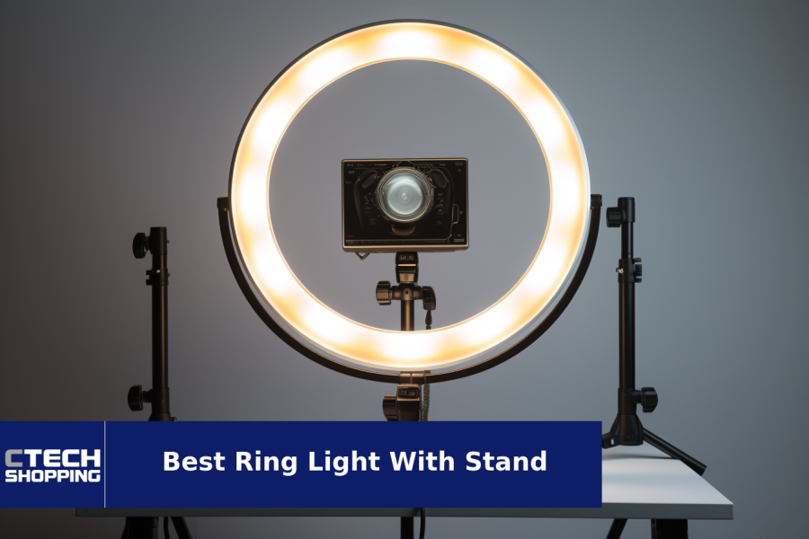 Sensyne 10'' Ring Light with 50'' Extendable Tripod Stand, LED Circle  Lights with Phone Holder for Live Stream/Makeup/ Video/TikTok,  Compatible