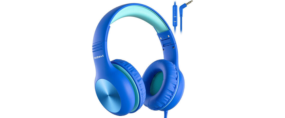 Nabevi Headphones for Kids Blue