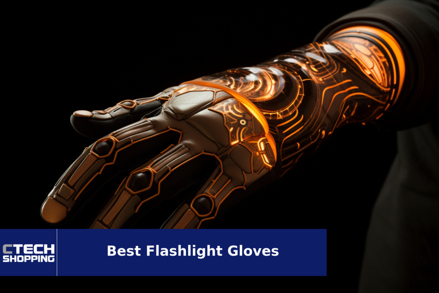 Rechargeable LED Flashlight Gloves s for Men - Christmas Stocking