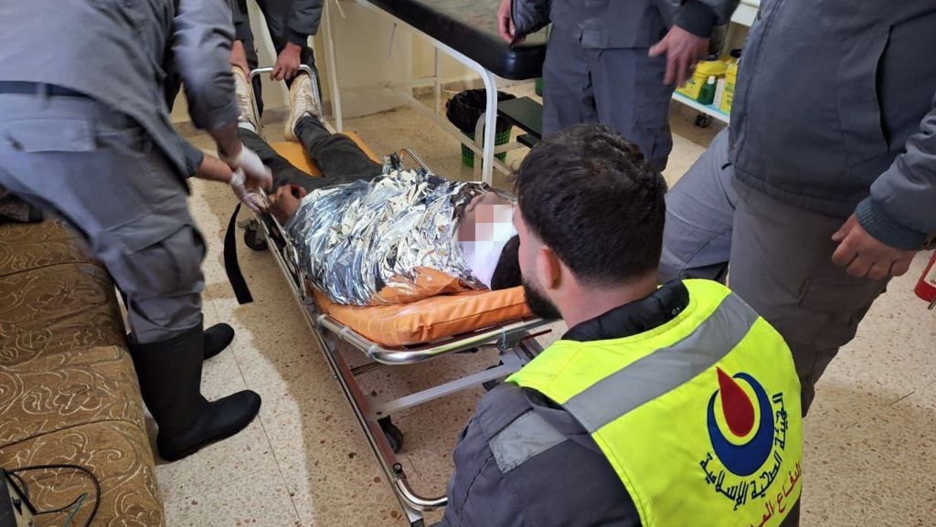 פצועים סורים שנפגעו על פי דיווח מתקיפת כטב"ם ישראלי