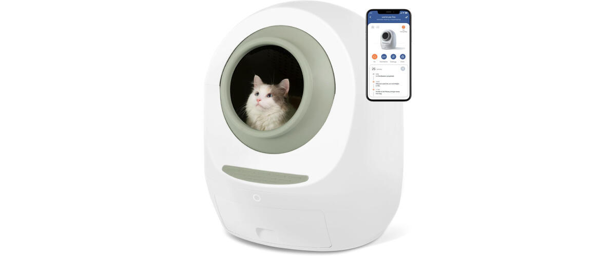 Smarty Pear Self-Cleaning Litter Box for Multiple Cats