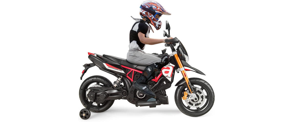 FUTADA Kids Ride on Motorcycle, 12V Kids Electric Motorcycle w/Detachable  Balance Wheels, Headlight, Music, Foot Pedal, Battery Powered Motor Bike