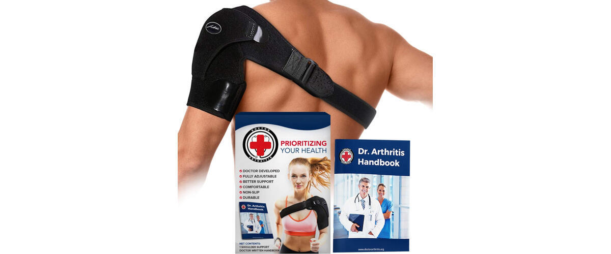 Copper Compression Flexible Recovery Shoulder Brace, One Size Fits