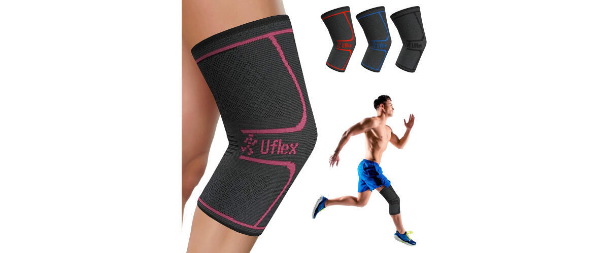 Knee Compression Sleeve - Best Knee Brace for Knee Pain for Men & Wome