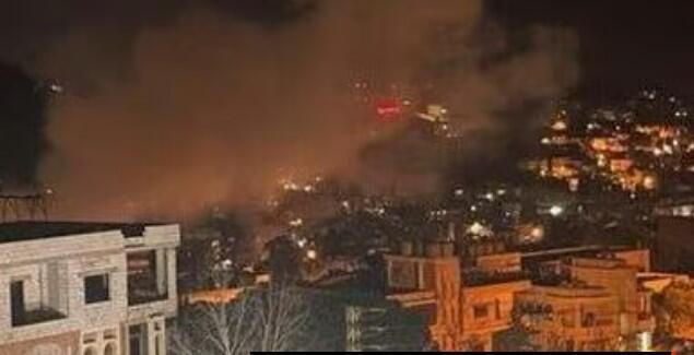 תקיפת חיל האוויר בא-נבטיה שבדרום לבנון, צילום: מתוך ynet