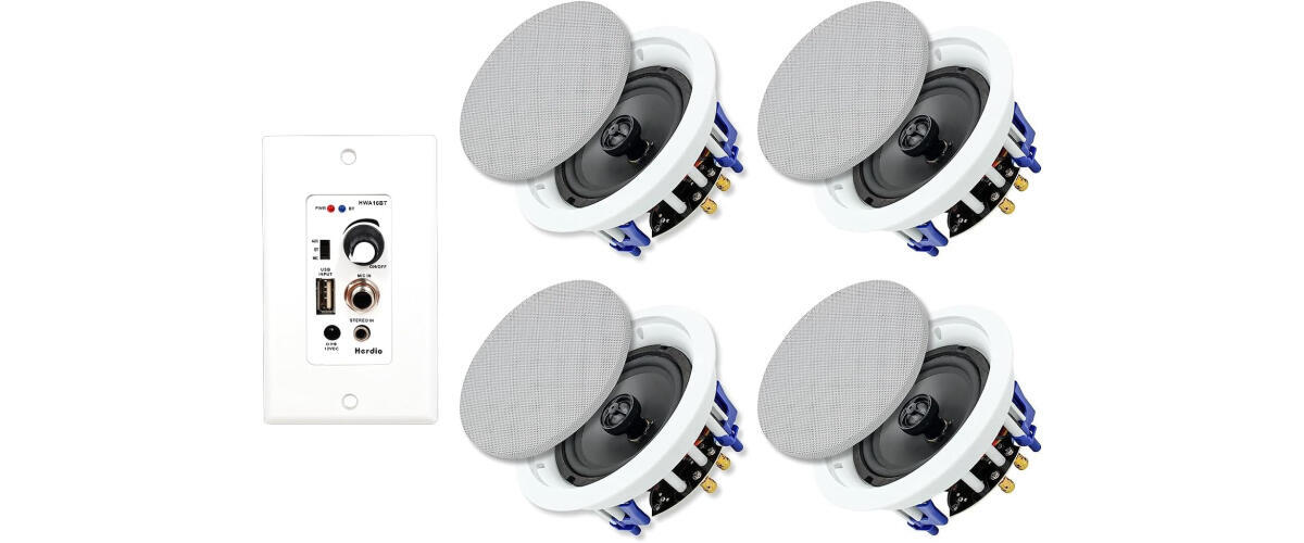 Herdio 5.25 Inch Bluetooth Ceiling Speakers