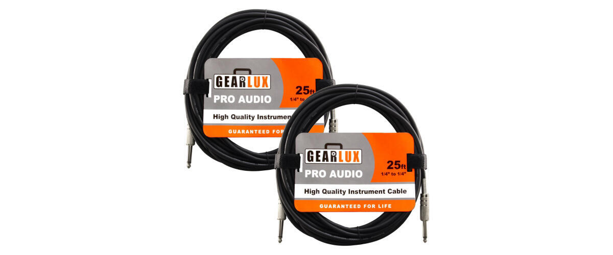 Gearlux Professional Guitar Cables 