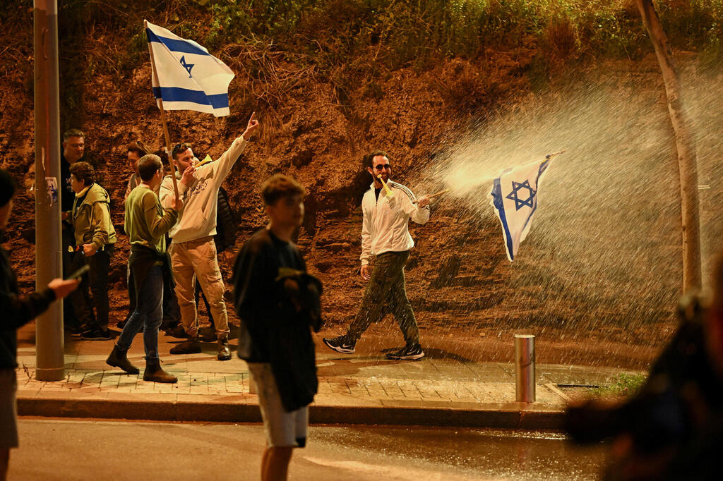 הפגנה מחאה הפגנות ב קפלן תל אביב 24.2.24
