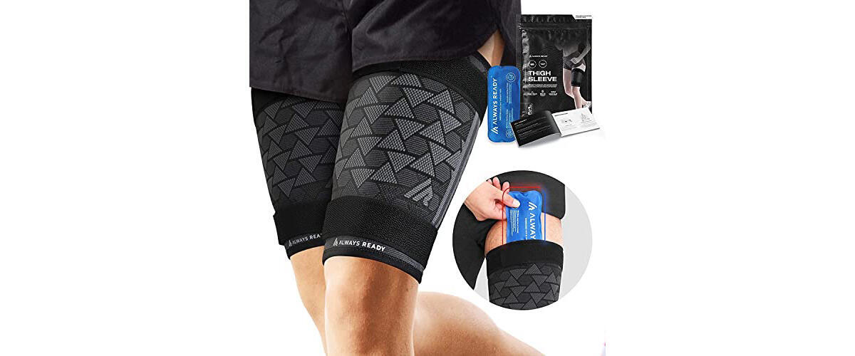 Groin Support and Hip Brace - for Men & Women Compression Wrap - for Thigh  Quad Hamstring Joints Sciatica Nerve Pain Relief Leg Strap by ZenKeyz