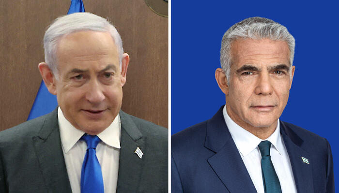 צילומים: דוברות יש עתיד GIL COHEN-MAGEN / REUTERS נתניהו רוצה להגדיל תקציב הביטחון; לפיד: קצצו קודם בכספים הקואליציוניים