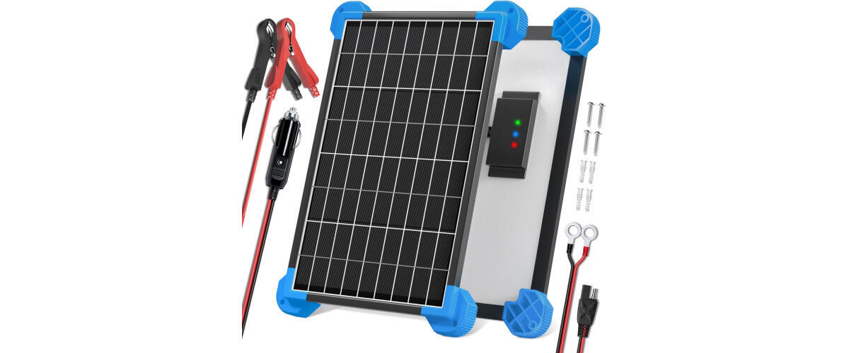 POWOXI 10W Solar Automotive Car Battery Charger