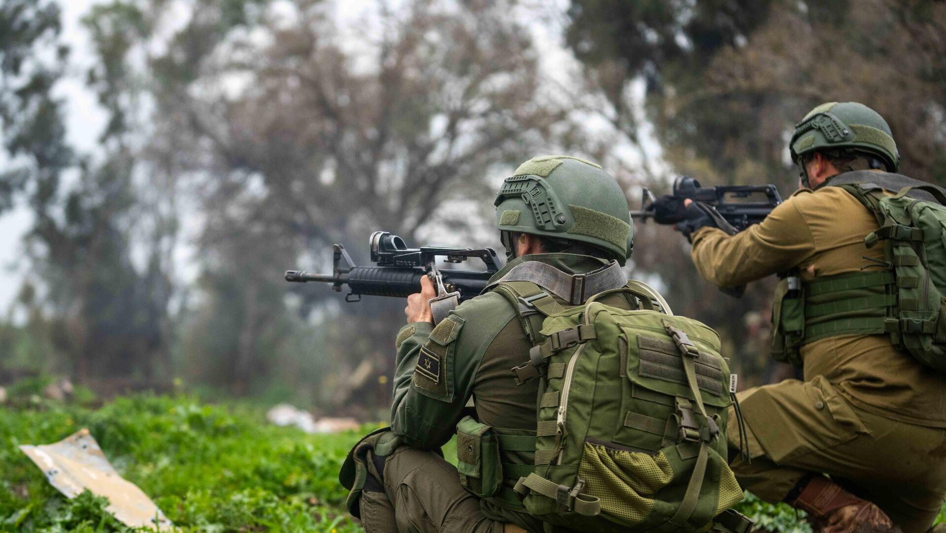 לוחמים חיילים צה"ל ב גבול לבנון תרגיל הגברת מוכנות כוחות צה״ל בגבול הצפון 29.2.24 מלחמת עזה