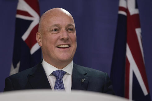 ראש ממשלת ניו זילנד כריסטופר לקסון, צילום: AP Photo/Mark Baker
