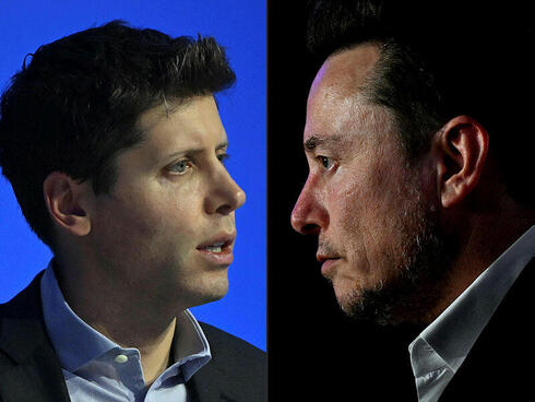 Sam Altman (left) and Elon Musk. 