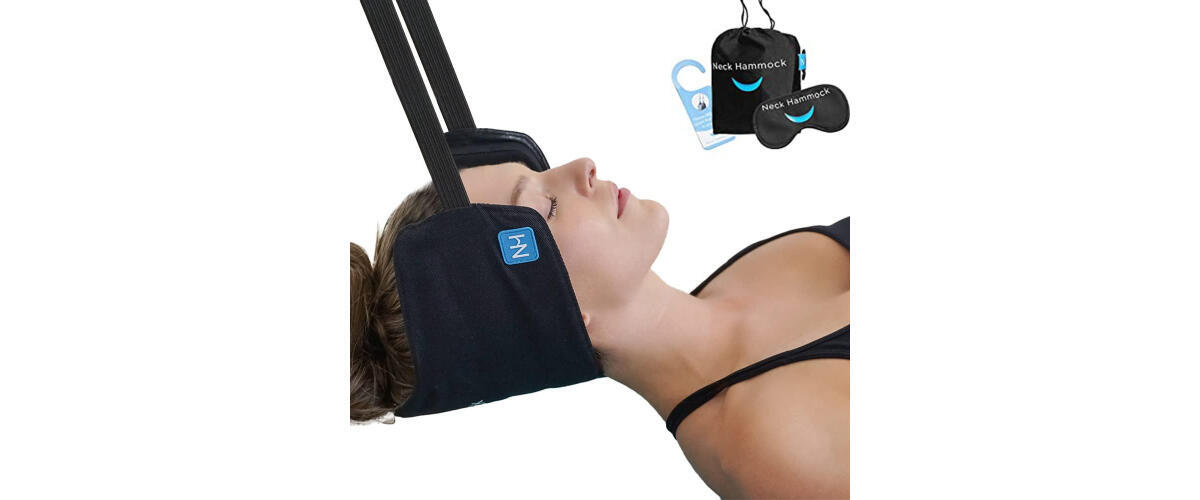 Neck Stretcher with Height Adjustable,Neck and Shoulder Relaxer Portable  Cervical Traction Device Neck Posture Corrector Chiropractic Pillow for TMJ  Pain Relief and Cervical Spine Alignment-Grey