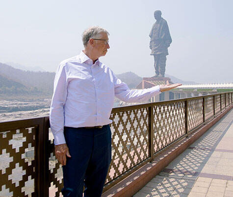 ביל גייטס ביקור בהודו