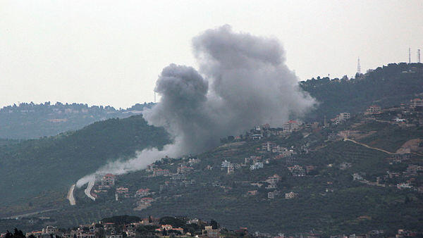 תקיפה ישראלית בלבנון , צילום: AFP