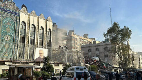 זירת התקיפה בדמשק, צילום: Maher AL MOUNES / AFP