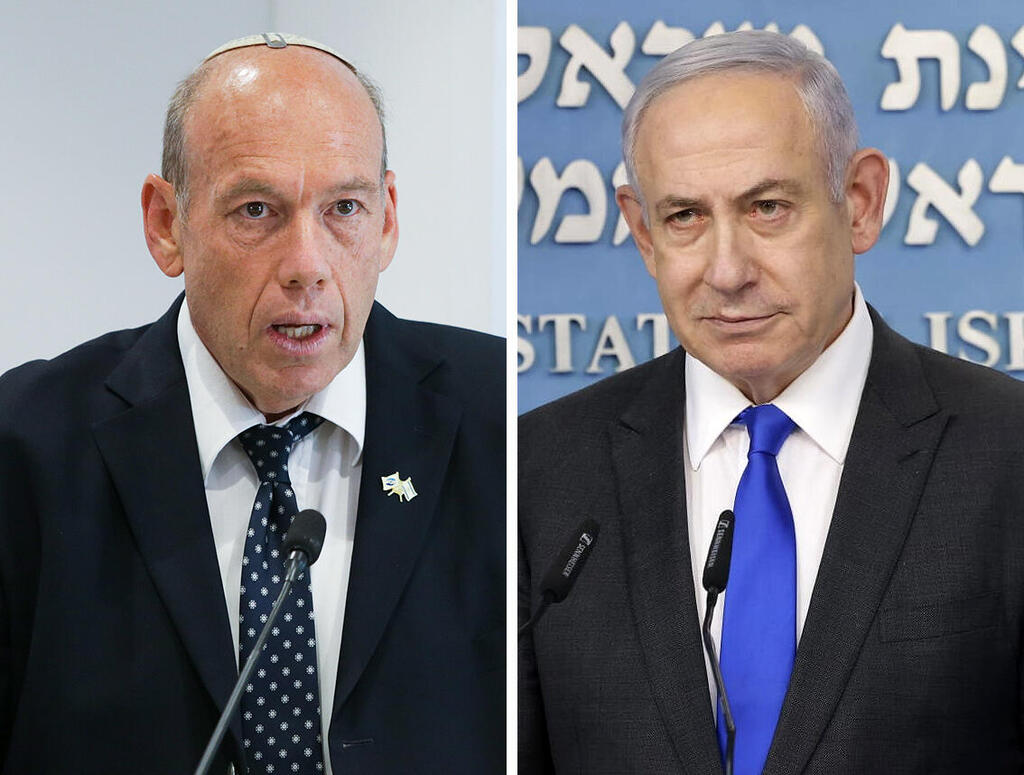 ראש הממשלה בנימין נתניהו ומבקר המדינה מתניהו אנגלמן