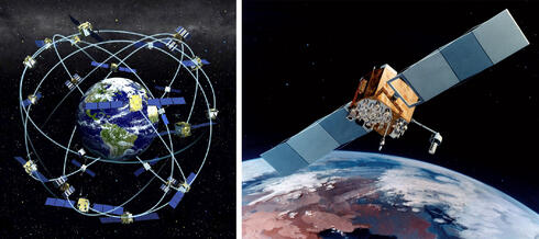 לוויין GPS ורשת הלוויינים האמריקאית, צילום: NOAA, USAF