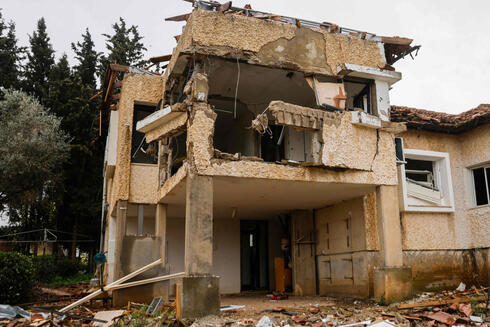 בית הרוס ב מטולה, צילום: Jalaa MAREY / AFP