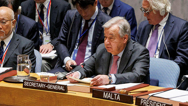 מזכ"ל האו"ם אנטוניו גוטרש ב דיון על הכרה ב מדינה פלסטינית