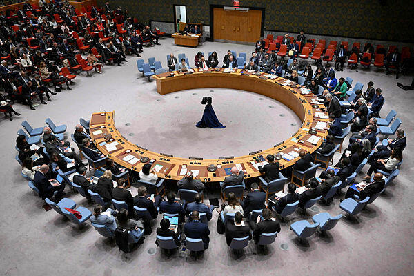 כינוס מועצת הביטחון של האו"ם, צילום: ANGELA WEISS / AFP