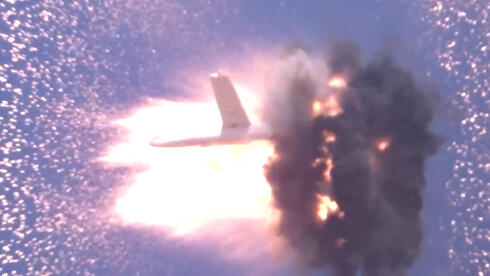 פיצוץ כטב"מ באוויר, צילום: RTX