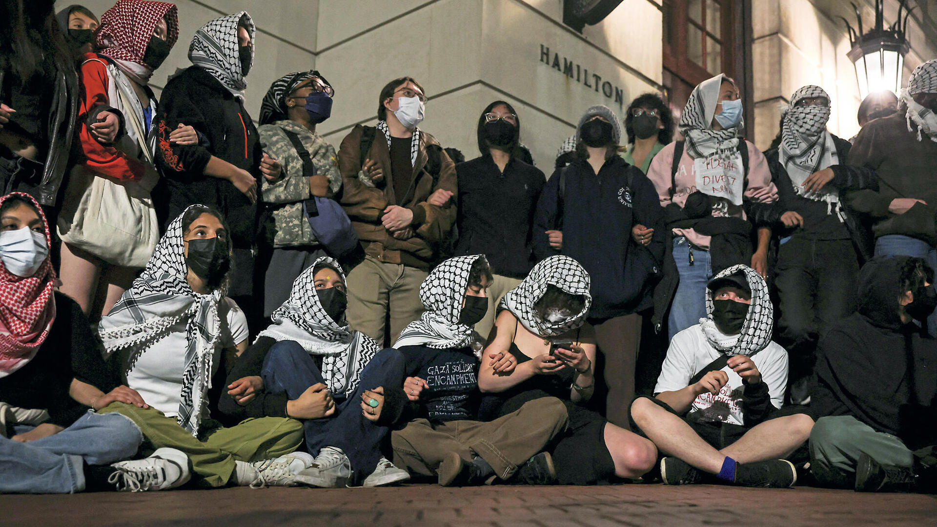 מחאה ב אוניברסיטת קולומביה נגד ישראל