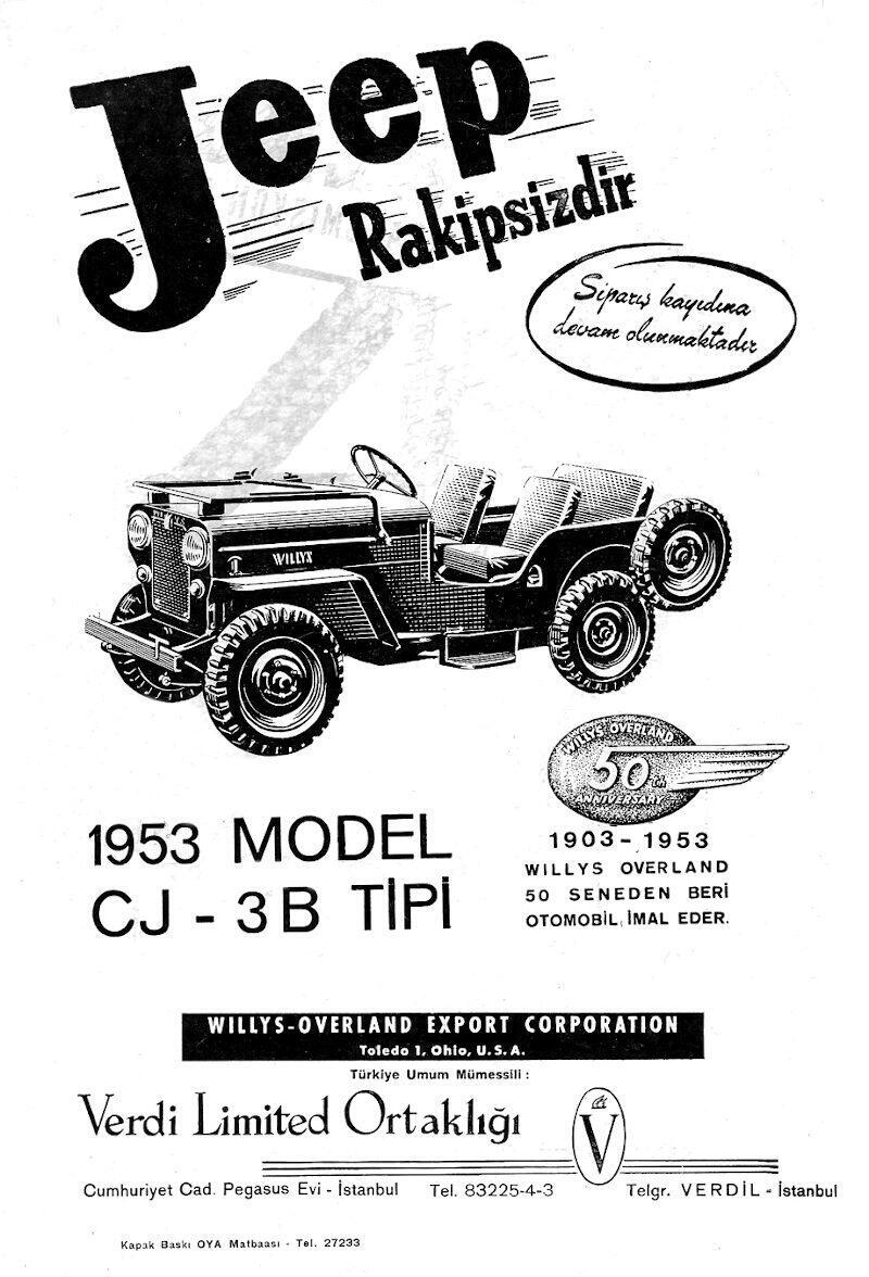 כרזת פרסומת ב טורקיה מ 1953