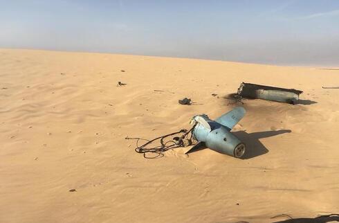 טיל שיוט שהתרסק בשטח ירדן, צילום: תיעוד ירדני