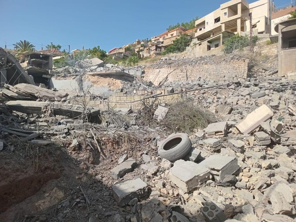 הרס ב כפר כילא ב דרום לבנון בעקבות התקפה של צה"ל 10.5.24
