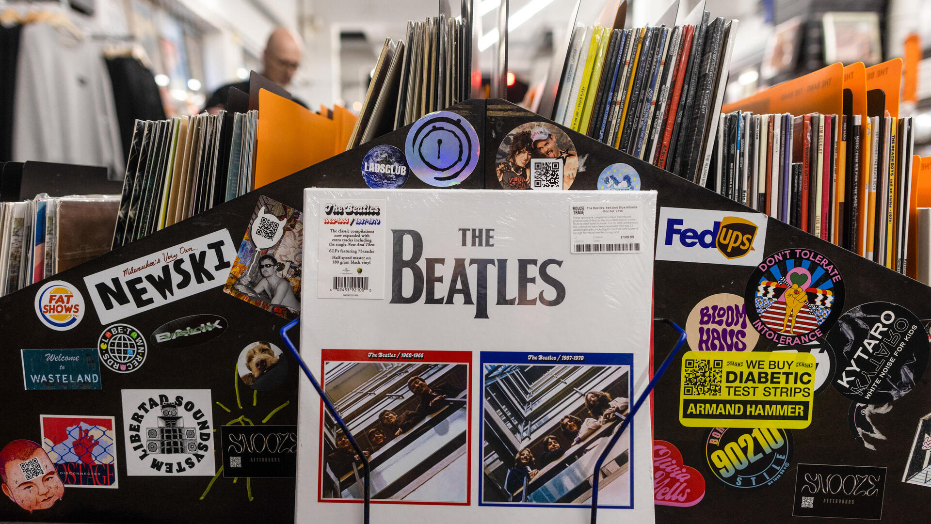 חנות מוזיקה ב לונדון בריטניה קניות אינפלציה
