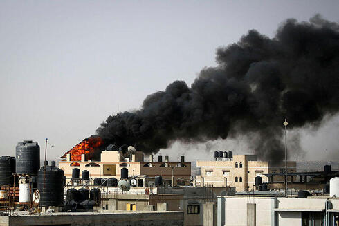 הפצצה ישראלית ברפיח, צילום: AFP