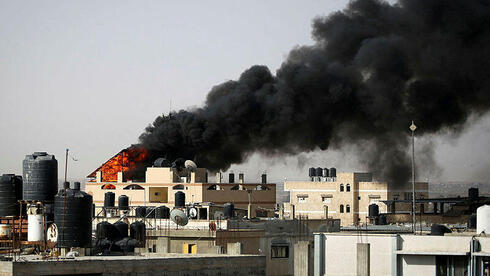 הפצצה ישראלית ברפיח, צילום: AFP