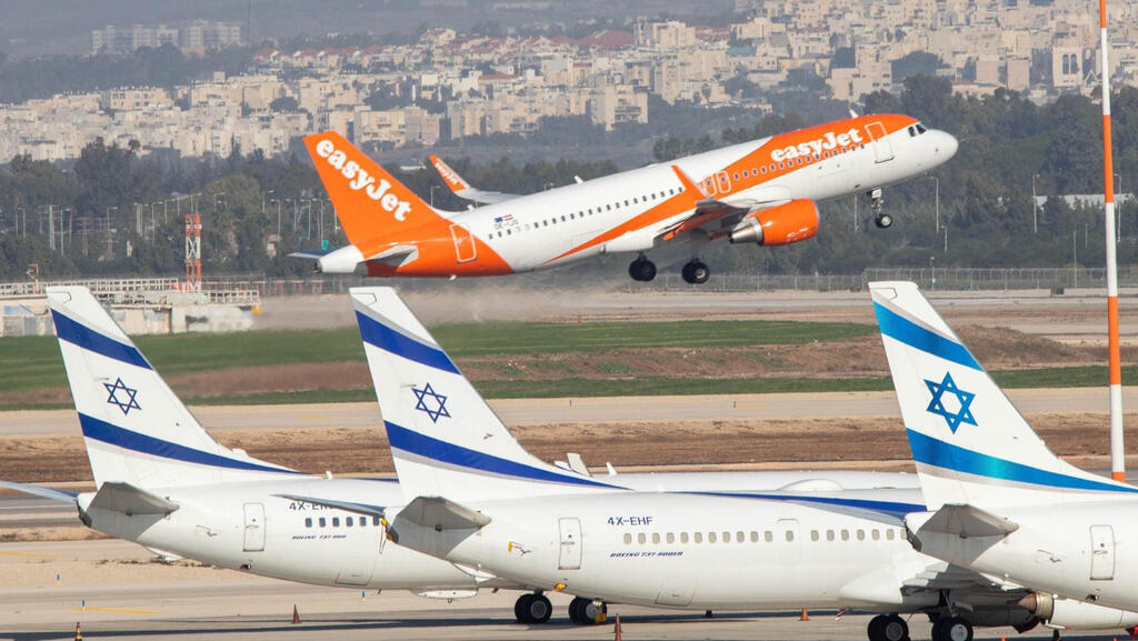 מטוס של חברת איזי ג'ט ממריא ב נתב"ג