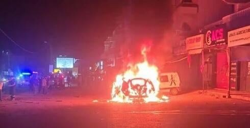 תקיפת הרכב בצור אתמול, צילום: מתוך ynet