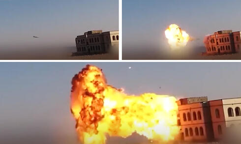 ניסוי איראני בכטב"מ עם פצצת תבערה גדולה, צילום: IRNA