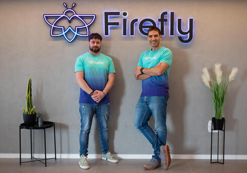Firefly co-founders Ido Neeman and Eran Bibi. CTO and co-founder Sefi Genis was murdered on October 7. 